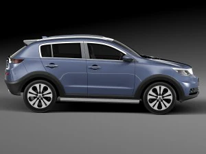 Generic SUV v1 2016 3D Model