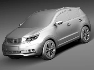 Generic SUV v1 2016 3D Model