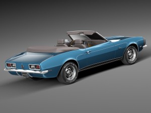 Chevrolet Camaro SS Convertible 1967 3D Model