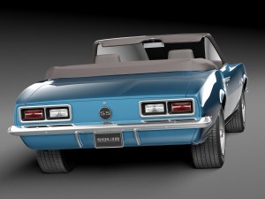 Chevrolet Camaro SS Convertible 1967 3D Model