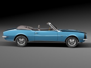 Chevrolet Camaro SS Convertible 1967 3D Model