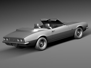 Chevrolet Camaro SS Convertible 1967 3D Model