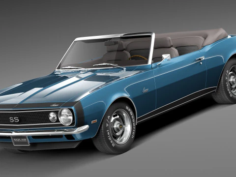 Chevrolet Camaro SS Convertible 1967 р 3D Модель