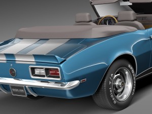 Chevrolet Camaro Z28 Convertible 1967 Model 3D