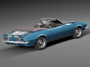Chevrolet Camaro Z28 Convertible 1967 Model 3D