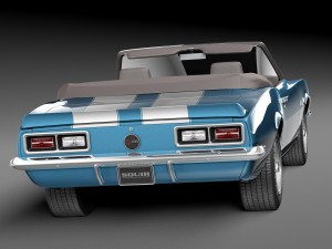 Chevrolet Camaro Z28 Convertible 1967 Model 3D