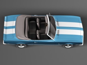 Chevrolet Camaro Z28 Convertible 1967 Model 3D
