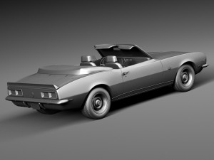 Chevrolet Camaro Z28 Convertible 1967 Model 3D