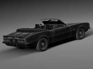Chevrolet Camaro Z28 Convertible 1967 Model 3D