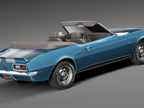 Chevrolet Camaro Z28 Convertible 1967 3D Model