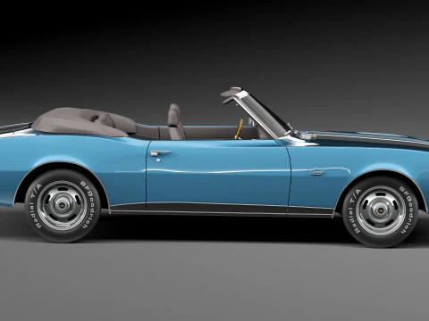 Chevrolet Camaro Z28 Convertible 1967 3D Model