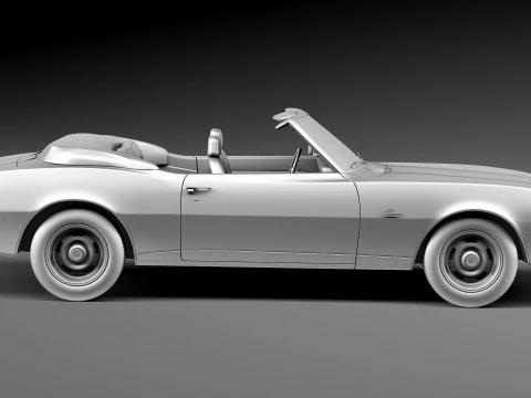 Chevrolet Camaro Z28 Convertible 1967 3D Model