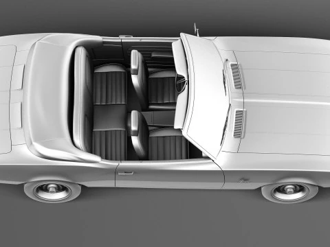 Chevrolet Camaro Z28 Convertible 1967 3D Model