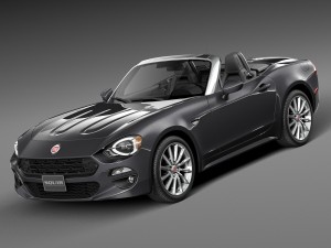 Fiat 124 Spider 2017 3D 모델