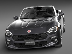 Fiat 124 Spider 2017 3D 모델