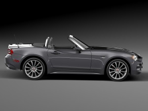 Fiat 124 Spider 2017 3D 모델