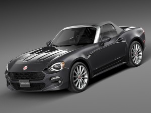 Fiat 124 Spider 2017 3D 모델