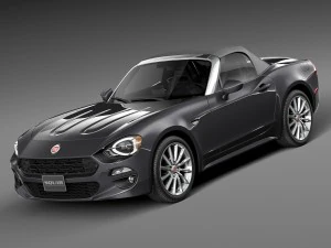 Fiat 124 Spider 2017 3D Model