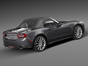 Fiat 124 Spider 2017 3D 모델