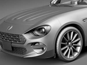 Fiat 124 Spider 2017 3D 모델
