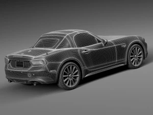 Fiat 124 Spider 2017 3D Model