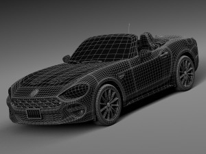 Fiat 124 Spider 2017 3D 모델