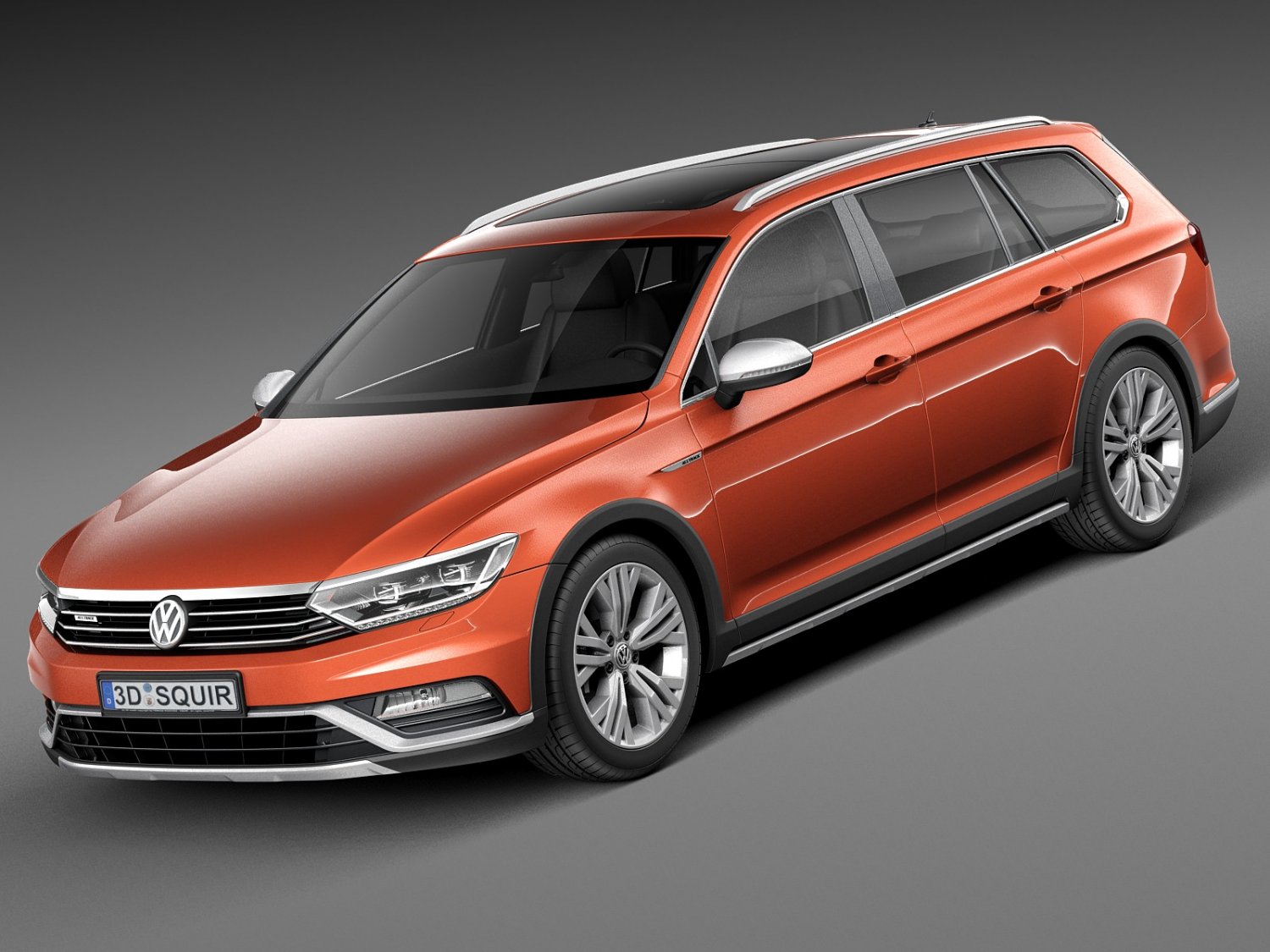 Volkswagen passat alltrack 2016 3D Model in Wagon 3DExport