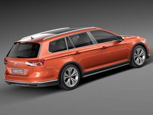 Volkswagen Passat Alltrack 2016 3D Model