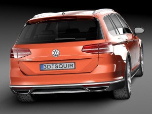 Volkswagen Passat Alltrack 2016 3D Model