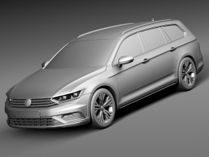 Volkswagen Passat Alltrack 2016 3D Model