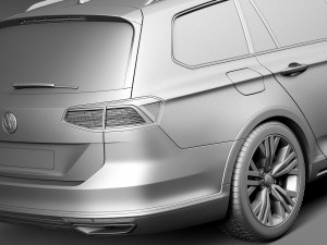 Volkswagen Passat Alltrack 2016 3D Model