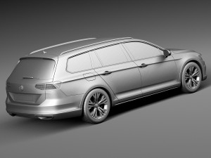 Volkswagen Passat Alltrack 2016 3D Model