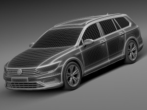 Volkswagen Passat Alltrack 2016 3D Model