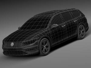 Volkswagen Passat Alltrack 2016 3D Model