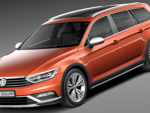 Volkswagen Passat Alltrack 2016 3D Модель