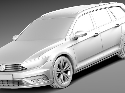 Volkswagen Passat Alltrack 2016 Modello 3D