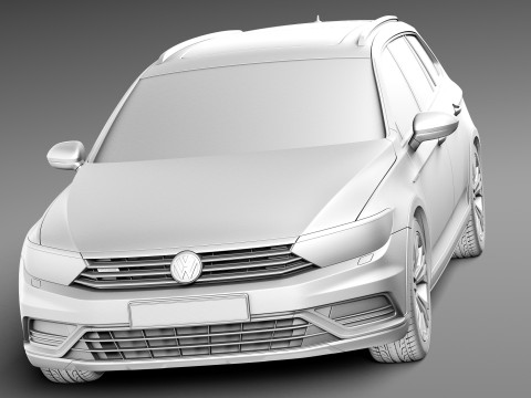 Volkswagen Passat Alltrack 2016 Modello 3D