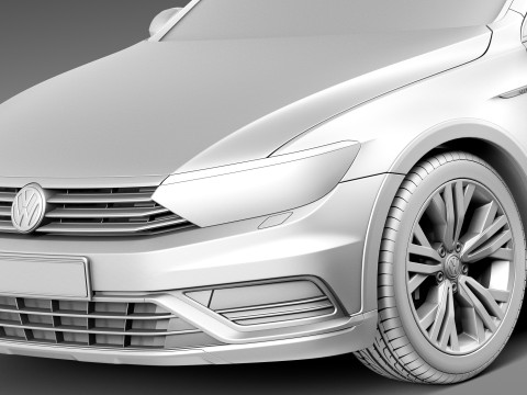 Volkswagen Passat Alltrack 2016 Modello 3D