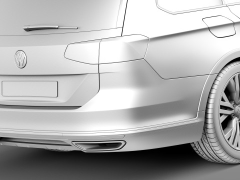 Volkswagen Passat Alltrack 2016 Modello 3D