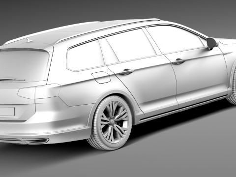Volkswagen Passat Alltrack 2016 Modello 3D