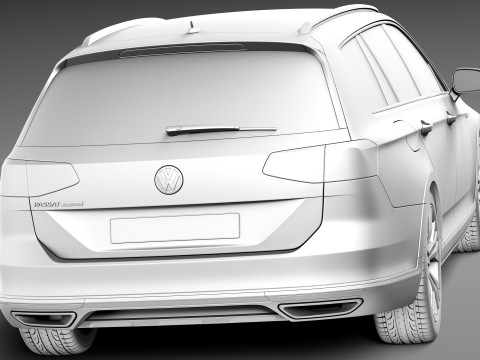 Volkswagen Passat Alltrack 2016 Modello 3D