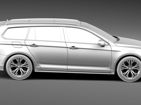Volkswagen Passat Alltrack 2016 Modello 3D