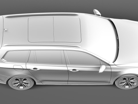Volkswagen Passat Alltrack 2016 Modello 3D