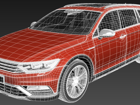 Volkswagen Passat Alltrack 2016 Modello 3D