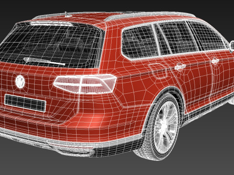 Volkswagen Passat Alltrack 2016 Modello 3D