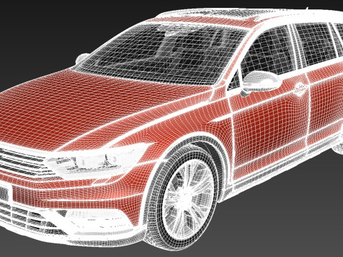 Volkswagen Passat Alltrack 2016 Modello 3D