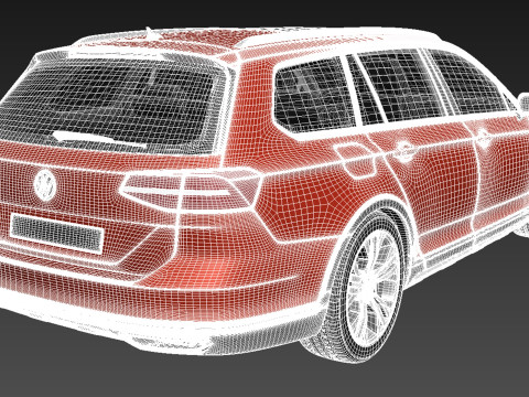 Volkswagen Passat Alltrack 2016 Modello 3D