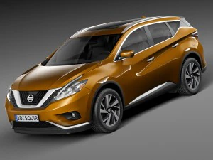 nissan murano 2016 Modelo 3D