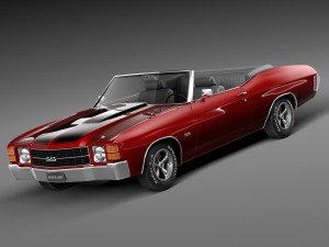 Chevrolet Chevelle SS Convertible 1971 3D Model