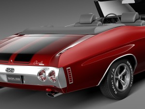 Chevrolet Chevelle SS Convertible 1971 3D Model